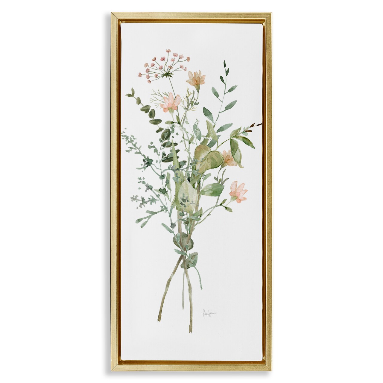 Stupell Industries Wild Country Herb Bundle Floating Frame By Livi Finn